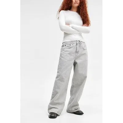 BDG Grey Jaya Stripe Jeans - Grey 27W 28L at Urban Outfitters