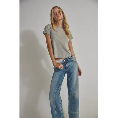 We The Free Risk Taker Mid-Rise Jeans at Free People in Mantra, Size: 33