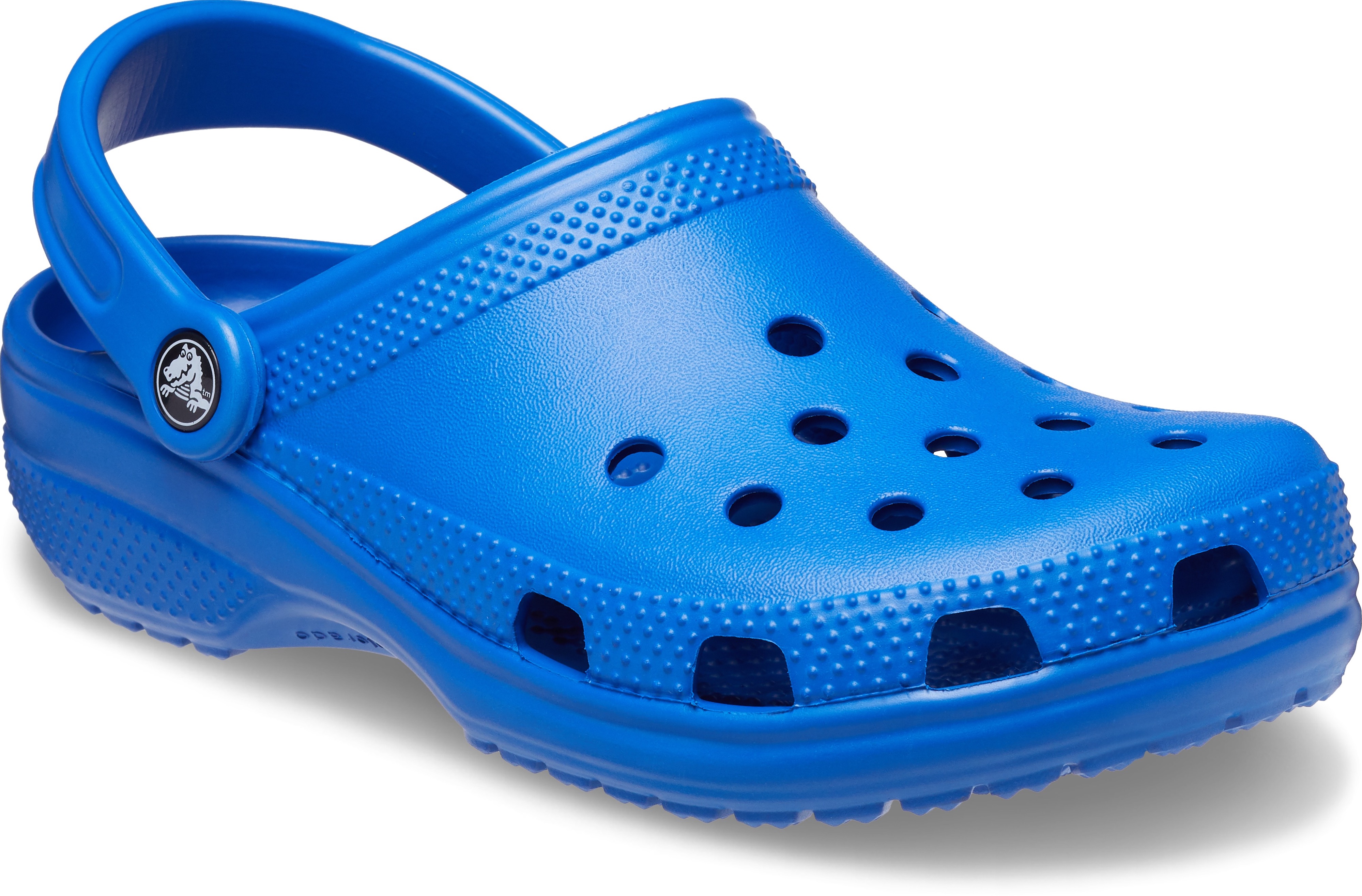 Clog CROCS "Classic", Damen, Gr. 48, blau (royalblau), Croslite™, Schuhe Clog, Sommerschuh, Gartenschuh, Poolslides, mit typischem Logo