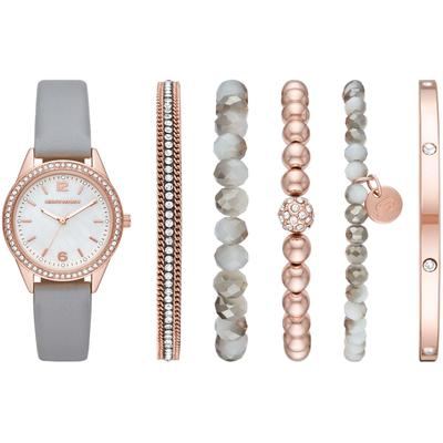Quarzuhr SKECHERS, grau, Armbanduhren, Damen, Armbanduhr, Damenuhr, analog, Glassteine, Geschenkidee Image