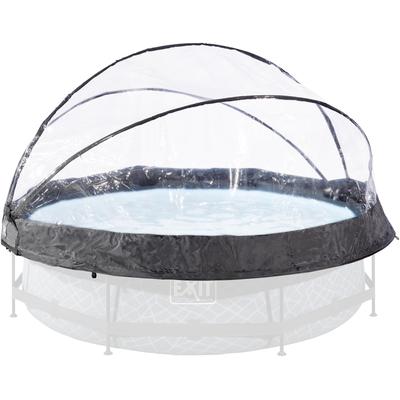 Poolverdeck EXIT "multifunktionale Abdeckung zum Aufklappen", transparent, B:320cm H:160cm T:320cm, Polyvinylchlorid (PVC), Verdecke, geeignet für Framepools Image