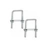 U-Boulons Carré Boulons En u, 70 x 110 mm U-Bolts En Acier Inox, U-Boulon M8 Avec éCrou Plaque De