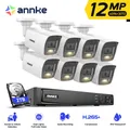 ANNKE 12MP Telecamera CCTV Kit di sicurezza video Smart Dual Light Security 8CH NVR Telecamera di sorveglianza per visione notturna a colori e IR