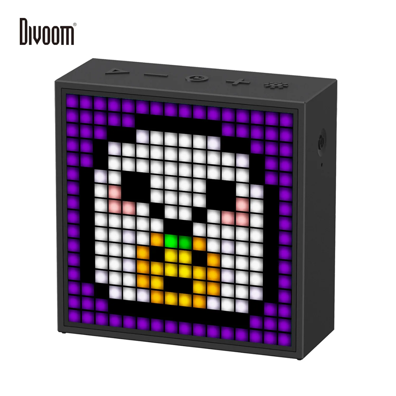 Divoom Timebox Evo-Lautsprecher, Bluetooth, kabellos, mit Wecker, programmierbares LED-Display für Pixel Art Creation, einzigartiges Geschenk Image