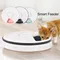 Automatische Haustier Timing Feeder mit Voice Recorder 6 Gitter 24 h Timer Runde Hund Katze Kaninchen Welpen Tablett sicher trocken nass Futter Schüssel Kätzchen