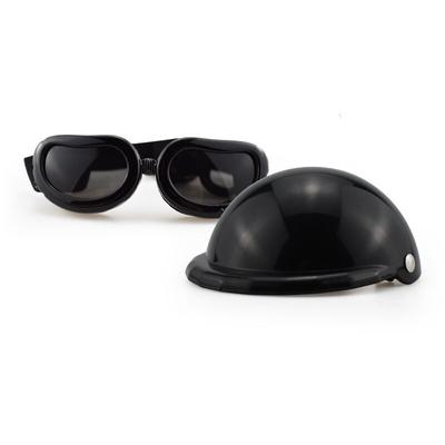 Ahlsen - Hundehelm-Schutzbrillen-Set, Haustierhelm, Sonnenbrille, Hunde, verstellbarer Hund, Image