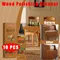 10pcs Wood Polishing Cleaner Household Wooden Chair Floor Dust Dirt Stain Cleaning Remover Wood