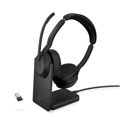 Jabra Stereo Headset »Evolve2 55 MS« mit Ladestation schwarz