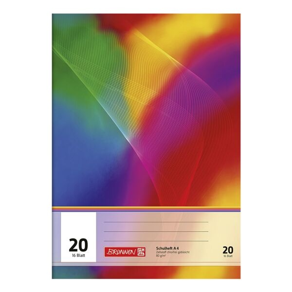 Brunnen Schulheft A4 blanko grau Image