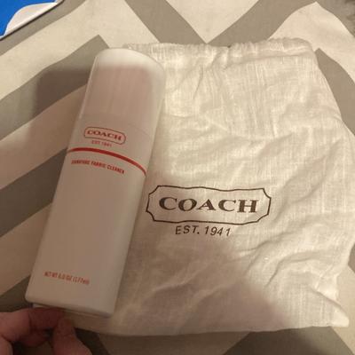 Coach Other | Coach Cleaner And Signature Fabric Cleaner 6 Oz Opened, 95% Full | Color: White | Size: Os