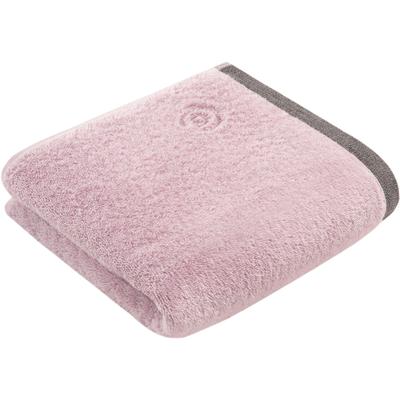 Handtuch BUGATTI "Prato", lila (sea lavender), B:50cm L:100cm, Walkfrottee, Obermaterial: 100% Baumwolle, Handtücher (Packung), Uni Farben, mit melierter Optik im Saum Image