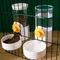 Automatische Pet Feeder Käfig Hängen Schüssel Wasser Flasche Lebensmittel Behälter Spender Für Welpen Katzen Kaninchen Vögel Pet Fütterung Produkt