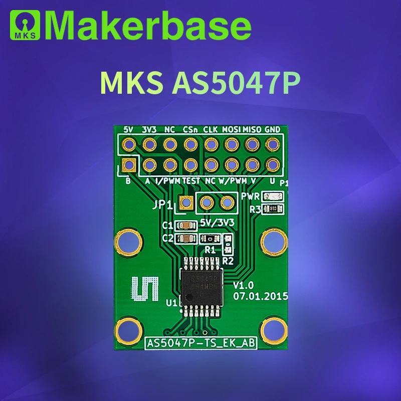 Makerbase AS5047P Doggo MKS XDRIVE SimpleFOC magnetische SPI ABI Encoder-Adapterplatine basierend auf AS5047P-TS_EK_AB Image