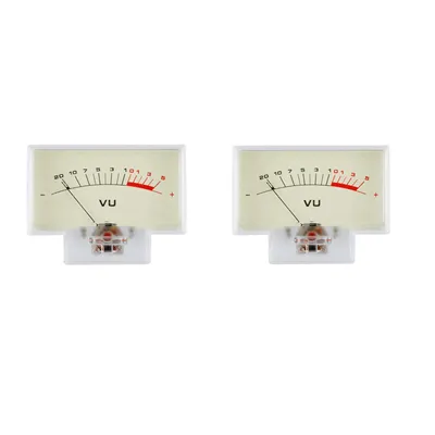 2 Stück TN-72 VU Meter Frontverstärker DB Level Meter Leistungsmesser mit Hintergrundbeleuchtung Image