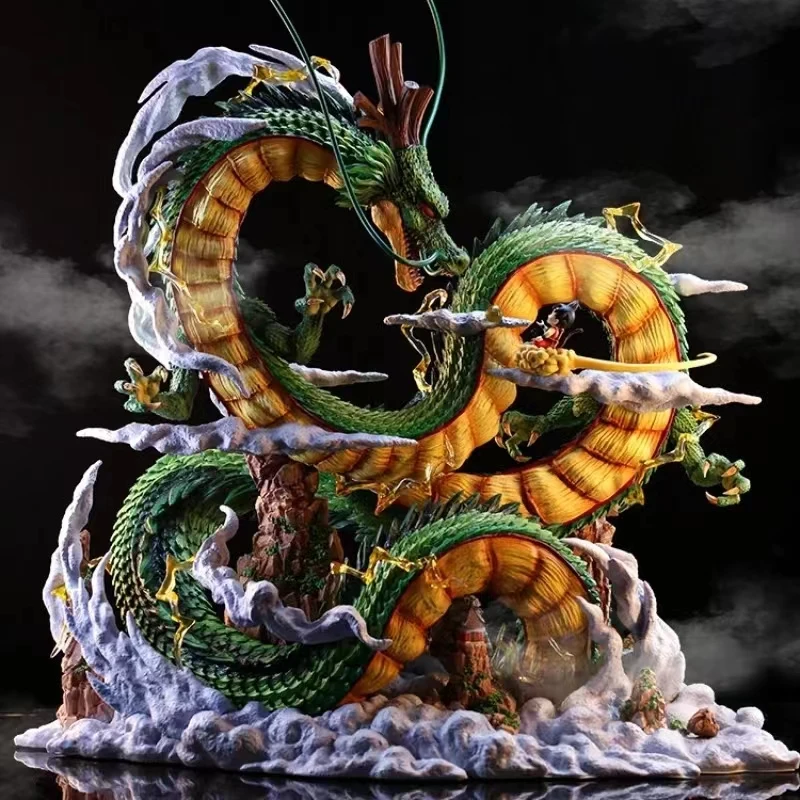 24cm Drachen ball Anime Figur Shenron Figur Goku und Shenron Figur Modell PVC Statue Puppe Sammlung Raum Spielzeug Geschenke Image