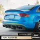 Auto Paraurti Posteriore Diffusore Lip Spoiler per Audi S4 B8 Berlina 4 Porte 2008-2012 Diffusore Posteriore Lip Grembiule Protezione In Fibra di Carbonio