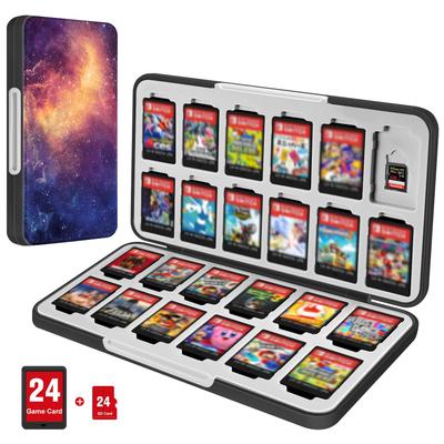 TEMU Game Card Case Switch Games, [shockproof] Hard Shell Protective And 24 Slots Card & 24 Slots Card Storage Holder Box, Slim And Portable