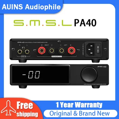 SMSL PA40 Digitaler Leistungsverstärker, Bass-Höhen-Einstellung, MA5332, integriertes Netzteil, Image