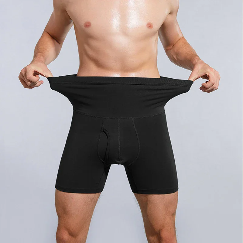 1Pcs Neue Herren Boxer Sexy männer Unterwäsche Bund Anti-Verschleiß Bein Hohe Taille Warme Taille Schutz Sport männer Höschen Image