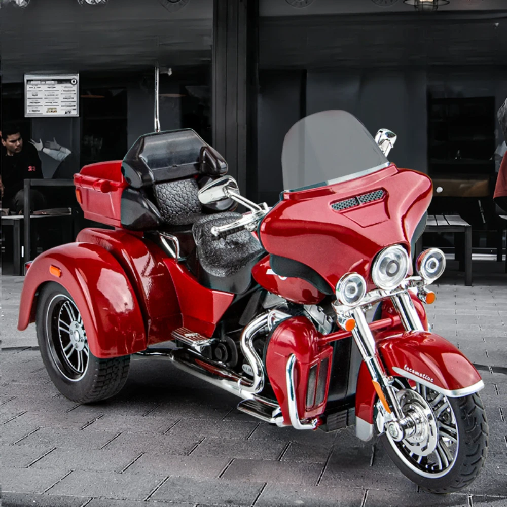 Maßstab 1:9 Legierung Druckguss Motorrad Modell Spielzeug Miniatur Auto mit Zurückziehen Stoßdämpfung Sammlung Motor Geschenke für Kinder Image