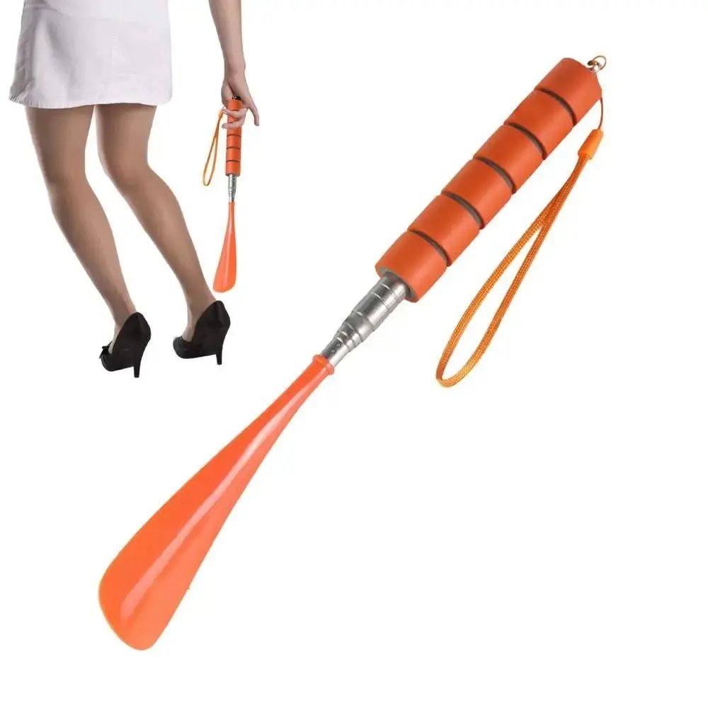Einziehbare Schuh löffel Schuh löffel Edelstahl Schuh löffel Langs tiel Schuh löffel strap azier fähiges Schuh zubehör Lifter Schuhe Löffel Schuh löffel