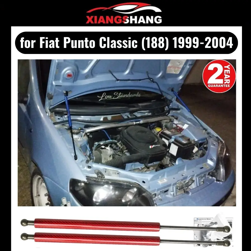 Ammortizzatore del cofano per Fiat Punto Classic (188) 1999-2004 supporto di sollevamento del puntone a Gas cofano anteriore modifica ammortizzatore a molle a Gas