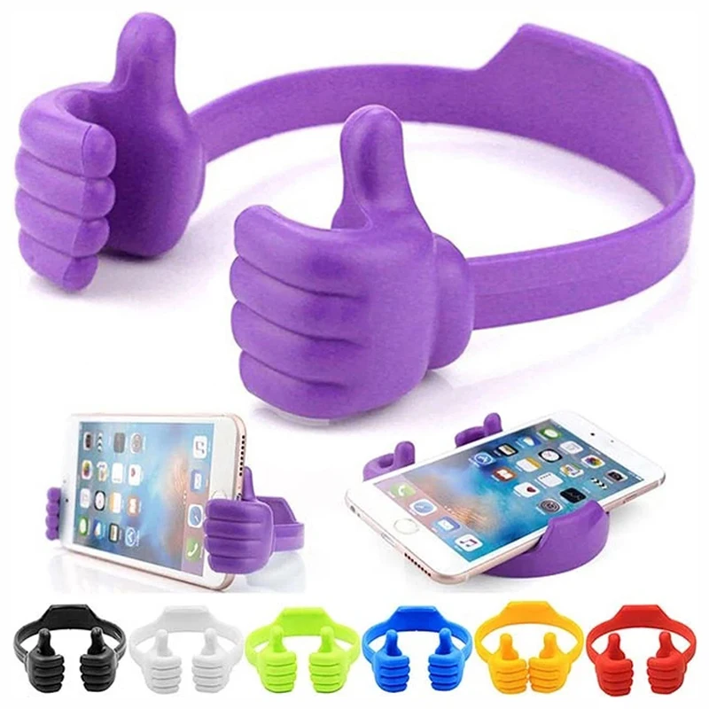 Pouce vers le haut support de support de téléphone portable bureau paresseux universel Flexible tablette support de support pour Smartphone pour iPhone 15 Samsung Xiaomi Redmi