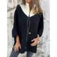 Women's Winter Coat Winter Jacket Outdoor Street Daily Fall Winter Regular Coat Regular Fit Warm Breathable Comtemporary Stylish Jacket Long Sleeve Solid Color with Pockets Full Zip Black White Camel