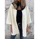 Women's Winter Coat Winter Jacket Outdoor Street Daily Fall Winter Regular Coat Regular Fit Warm Breathable Comtemporary Stylish Jacket Long Sleeve Solid Color with Pockets Full Zip Black White Camel