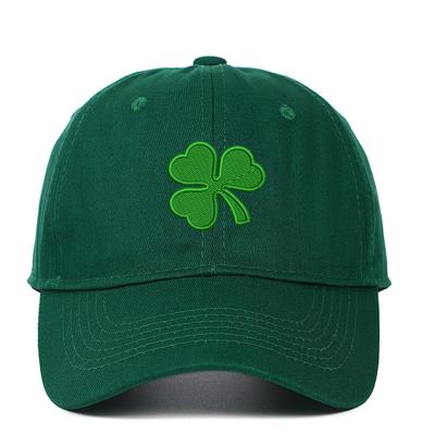 Men's Baseball Cap Sun Hat Trucker Hat Black White 100% Cotton Embroidered Fashion Casual Daily Saint Patrick Day Shamrock Adjustable Sunscreen Breathable