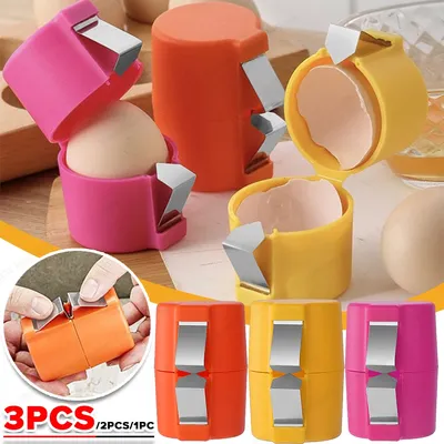 3-1PC Egg Shell Opener Portable Egg Opener Kitchen Handheld Egg Shell Crusher Household Press Egg