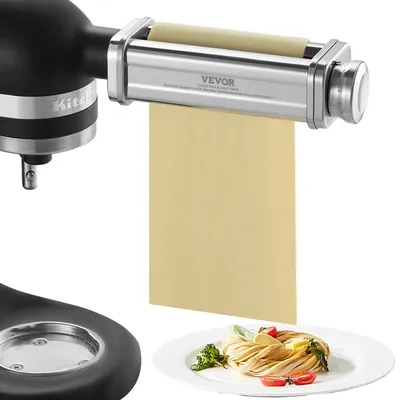 VEVOR Pasta Attachment for KitchenAid Stand Mixer Stainless Steel Pasta Sheet Roller Attachment