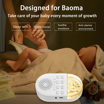 White Noise Machine Portable Baby Sleep Sound Player 24 Soothing Sounds Sleeping Relaxation