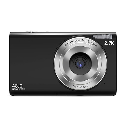 Digitalkamera 4K Vlogging Kamera 48Mp Digitale Zoom Tragbare Point-and-Shoot Digitalkamera mit 32GB/64GB/128GB Speicherkarte im Lieferumfang Valentinstagsgeschenk Image