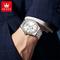 neue Olevs Olevs Marke hochwertige Business mit Diamant Herrenuhr leuchtenden Kalender Stahlband einfache Freizeit Mode Quarzuhr wasserdichte Sport Herrenarmbanduhr
