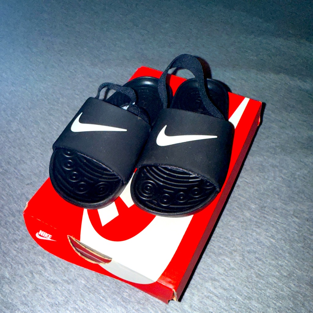 Nike Shoes | Brand New Toddler Size 9 Nike Slippers | Color: Black | Size: 9b