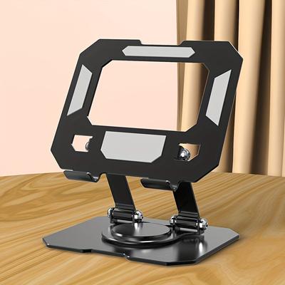 TEMU New Tablet Stand, All Metal Desktop Rotating Stand, Supports Stand, Multifunctional Lifting And Folding Phone Stand, Universal