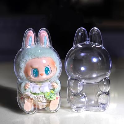 TEMU Display For Labubu - Dustproof Clear , For Pop Collectibles And , Suitable For Adults 18+