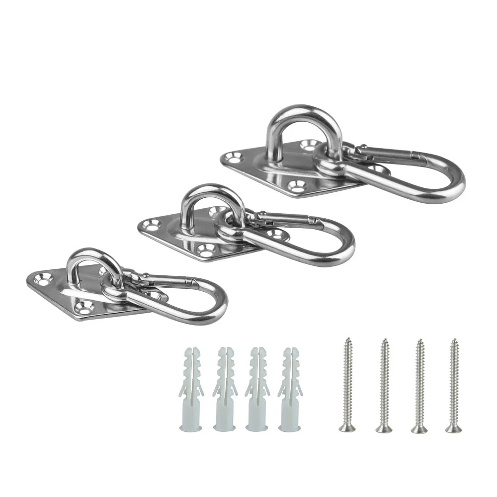 2 Sätze Hochleistungs-Hängematten-Hänge set, Wand decken haken für Baums chaukel Hängematten stuhl Yoga-Hardware-Kit Hänge haken