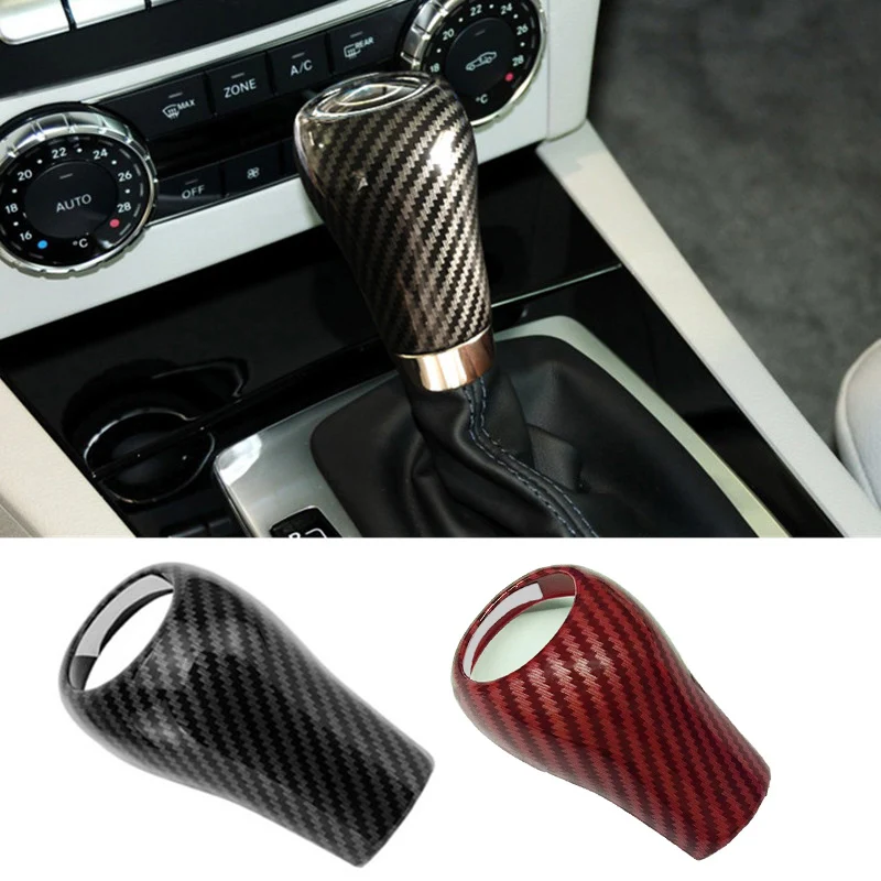ABS Auto Schalthebel Griff Hülse Abdeckung Trim Streifen Fit Für Mercedes Benz A C E G Klasse SLK CLS W204 W212 Zubehör Image
