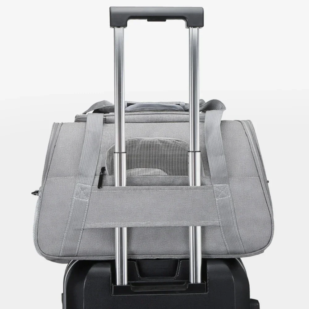 Katze Hund Trage tasche Haustier tragbare weiche Seite Haustier Trage tasche tragen Wrap Transport kleine Hunde Katzen Rucksack Katze Hund Reisetaschen Image