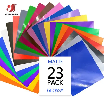 23 verschiedene Farben 12 "x 10" Bündel selbst klebende Vinyl folien für Dekor Aufkleber Unkraut Image