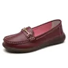 Neue 100% echte Lederschuhe Frauen leichte rutsch feste Abdeckung tragen flache Schuhe Damen Slipper Frühling und Herbst große Größe 35-44