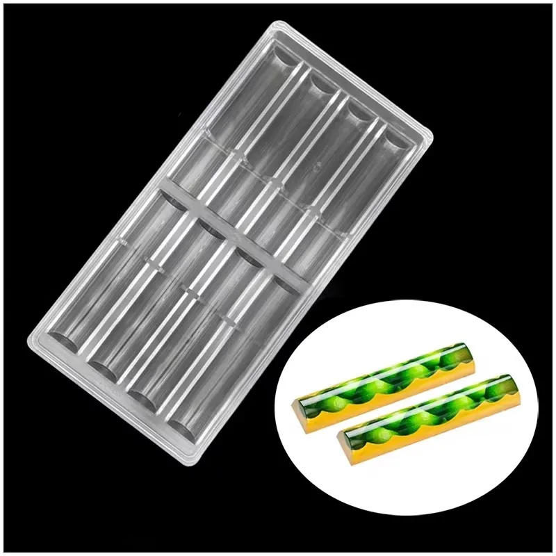 Schokoladenform aus Polycarbonat, Zylinder, Süßigkeiten, Schokoladenriegelformen, Bonbons, Süßwaren, Küche, Backen, Gebäck, Utensilien, Werkzeuge Image