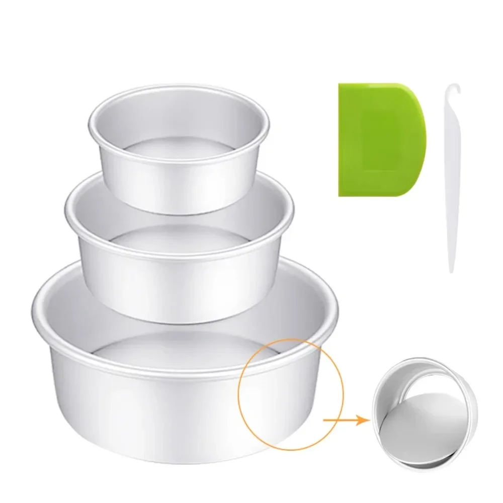 4/6/8/10 Zoll abnehmbarer Boden Aluminium runde Kuchen form Backblech Schicht Tier Kuchen formen Käsekuchen Zinn Küchengeräte
