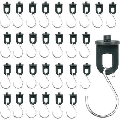 Ahlsen - 50 Stück Gewächshaus-Aufhänger und 50 Stück S-Haken, Gewächshaus-Clips, Pflanzenzubehör, Image