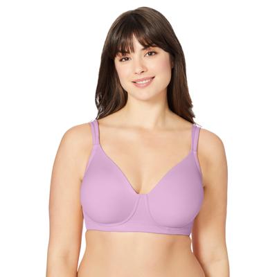 Plus Size Women's Brigitte Seamless Wireless T-shirt Bra 5042 by Leading Lady in Orchid Bouquet (Size 38 DD)