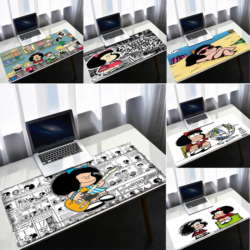 Mafalda Pc E-Sports Mauspad Gamer Computer Tastatur Schreibtisch Matten Home Office Dekoration Zubehör Rutschfeste Gaming Mousepads Image