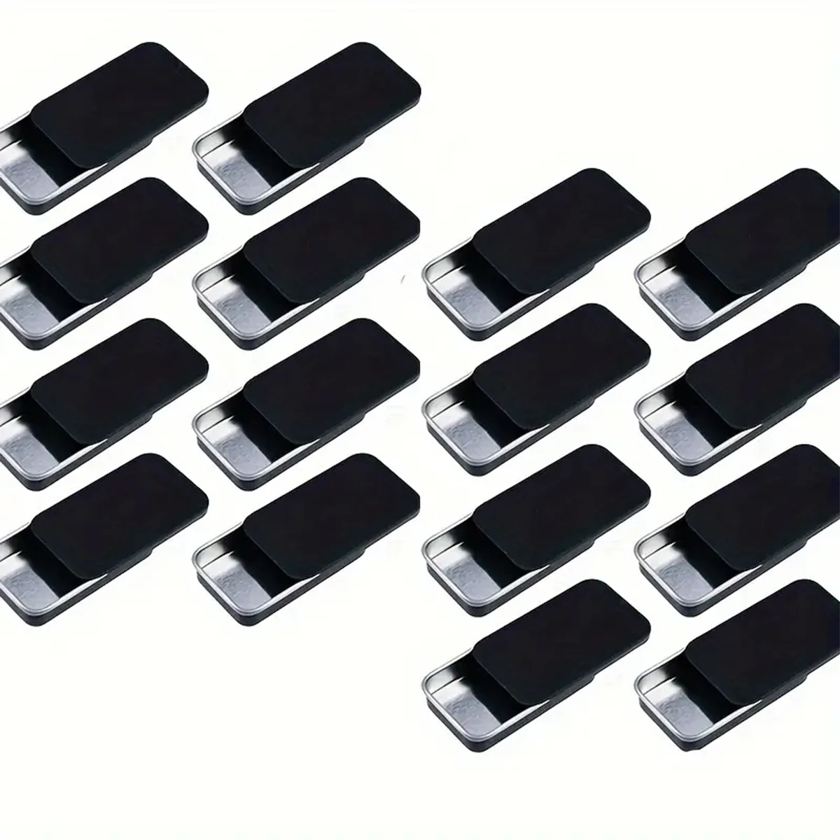 10 Stück Schiebe deckel kleine Blech behälter, 0,5 Unzen kleine Vorrats behälter für Lippen balsam und festes Parfüm, leere Kosmetik metall boxen.