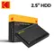 KODAK Tragbare Festplatte 1 TB externe Festplatte 5 Gbit/s High Speed 120 MB/s 2 TB tragbare Gaming-Festplatte für PS4/PS3/PS2/PS1/Switch